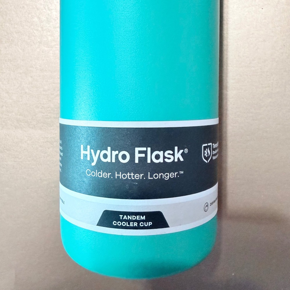 Hydro Flask Tandem Cooler Cup 26 oz Laguna Teal Insulated Can Holder KK454 - Picture 3 of 7